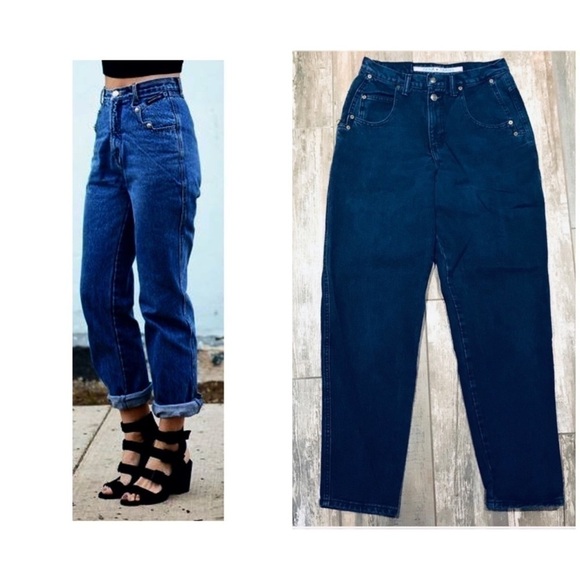 VINTAGE Zena high waist tapered mom jeans size 11 - Picture 1 of 9
